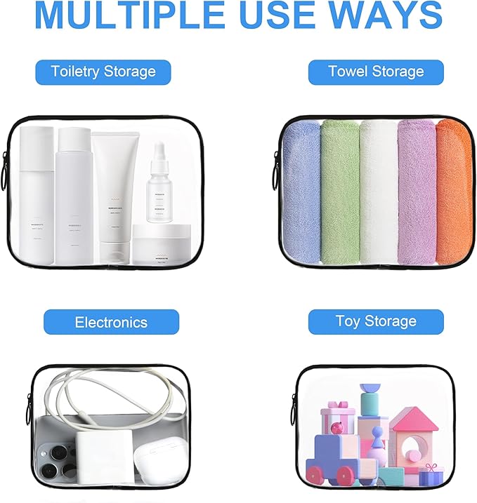 Tsa approved toiletry bag,2 pack