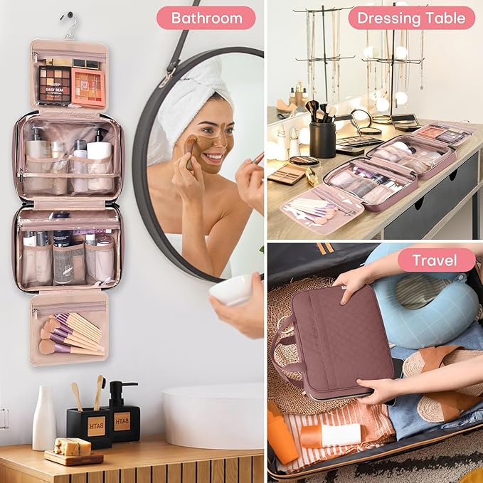 Travel toiletry bag for women,