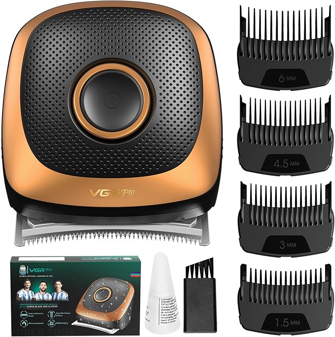 Shortcut Pro Self-Haircut Clippers Kit, Hair Clippers for Men Professional, Waterproof Cordless Hair Cutting Kit with Wide Curved Blade, Electric Razor Trimmer for Home Travel Use