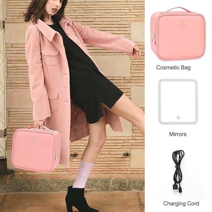 Relavel travel makeup bag with