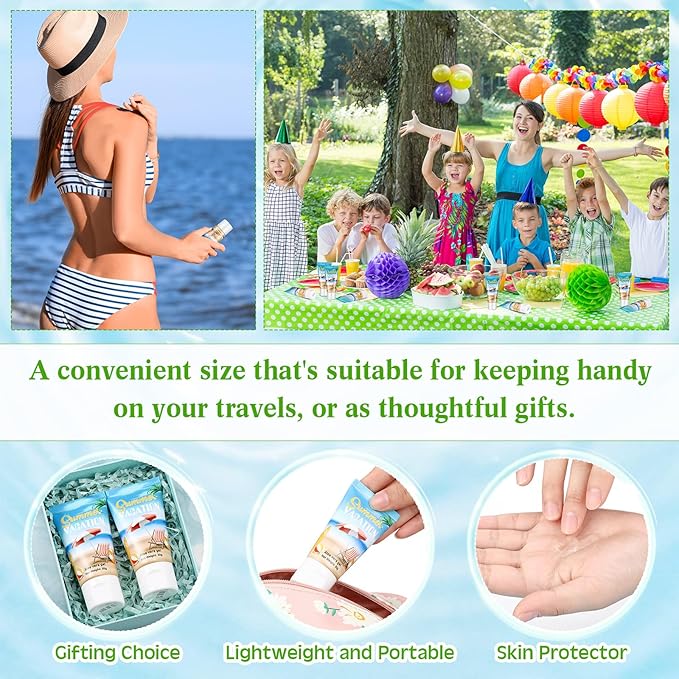 24 Pcs Mini Aloe Vera Gel Travel Size Bulk for Summer Vacation Party 1oz After Sun Aloe Vera Gel Sunburn Relief Hydrating Face Body Moisturizer Cream for Gifts Summer Party Supplies