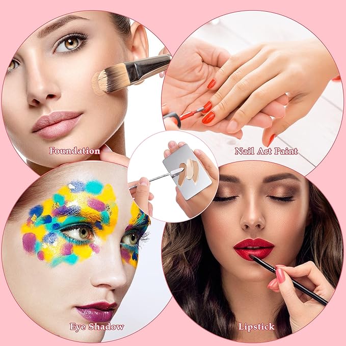 Makeup Mixing Palette Stainless Steel Foundation Palette
