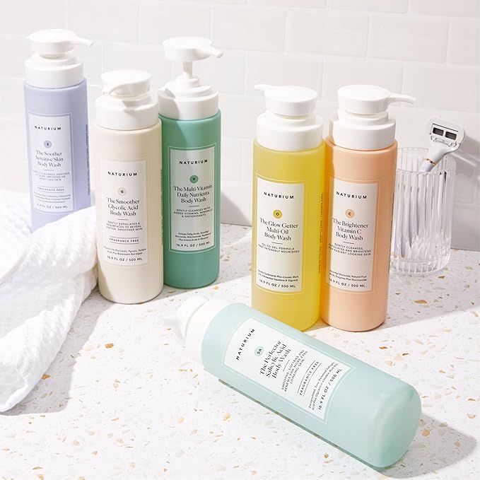 Naturium The Perfector Salicylic Acid Body Wash, Gentle & Smoothing Cleanser, 16.9 oz