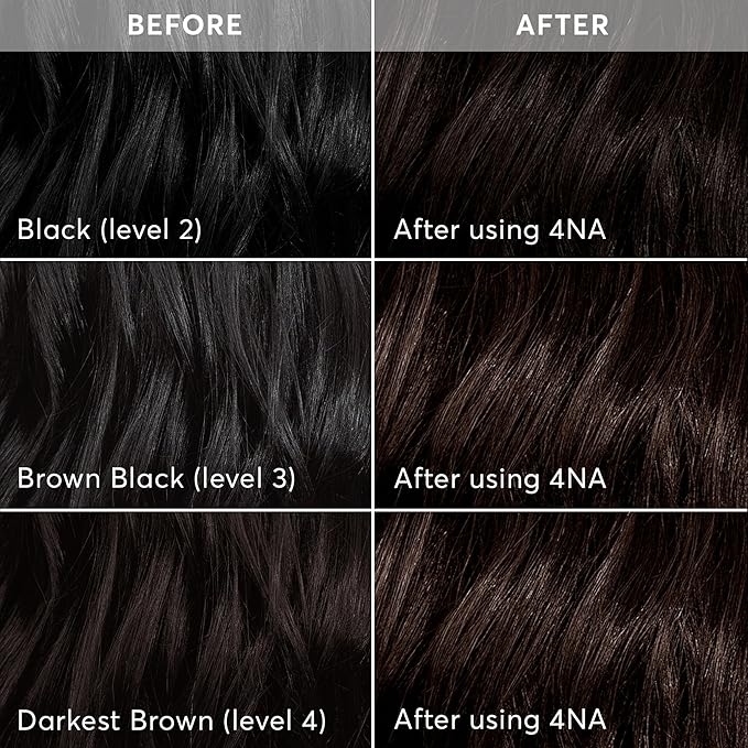 Madison Reed Radiant Hair Color Kit | 4NA Darkest Ash Brown with Cool Smoky Undertones (Messina Brown) for 100% Gray Hair Coverage | Dimensional Permanent Hair Dye | PPD-Free & Ammonia-Free | 1 Pack