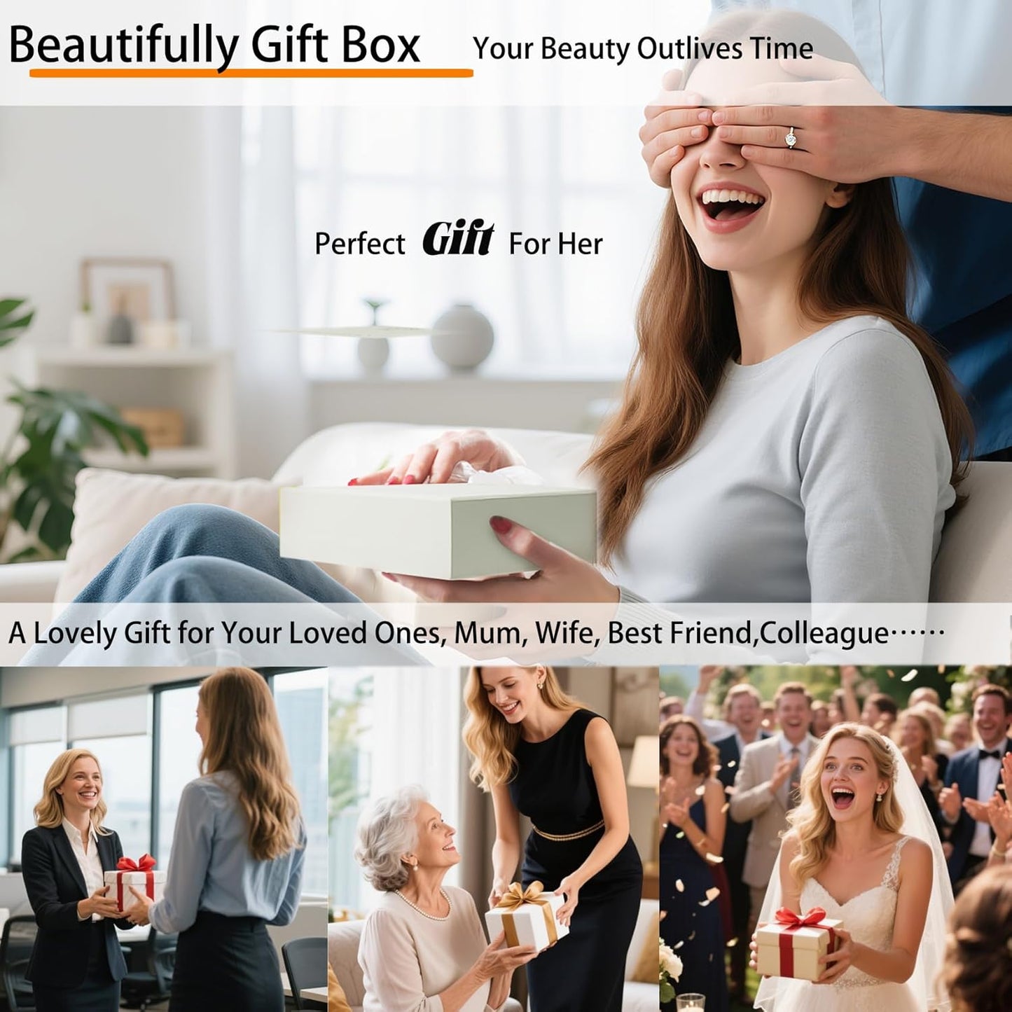 6-In-1 Ceramic Gua Sha Tool for Face & Body - Manual Facial Massage for Lymphatic Drainage, Jaw Lifting, Puffiness Care, Neck Massage for Stress Relief at Home, Self Care Gift for Mum Wife White