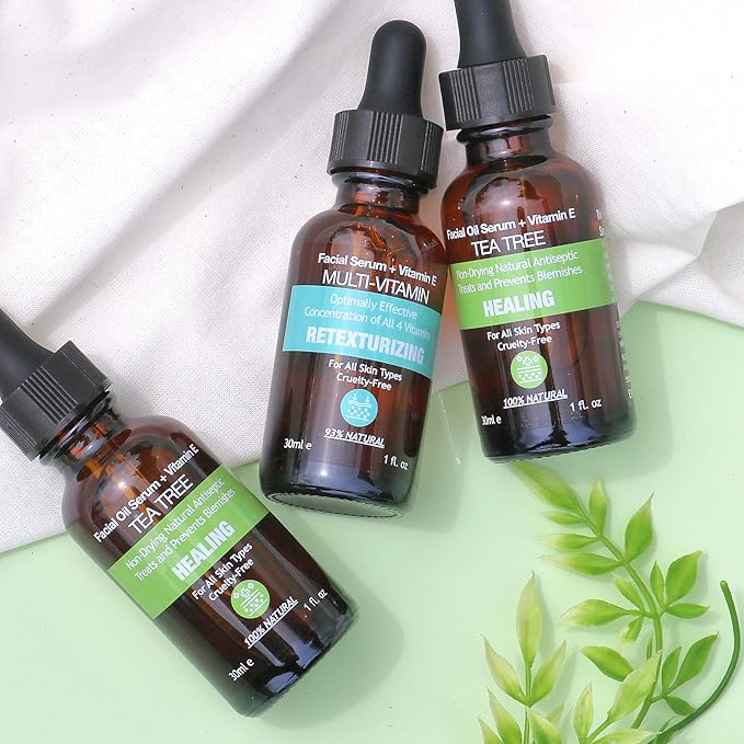 MADE IN USA 100% NATURAL Facial Glass skin Serum Gua Sha Oil 30ml 1 fl oz (Natural 100 Rosehip Oil)