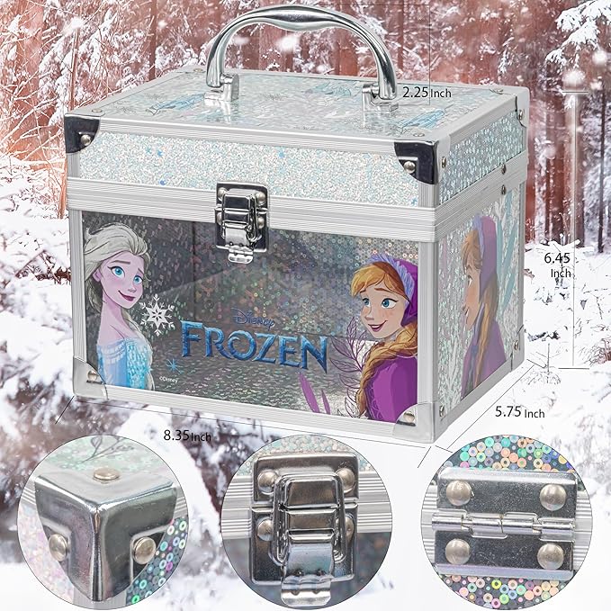 Disney Frozen Train Case Girls Beauty Set, Kids