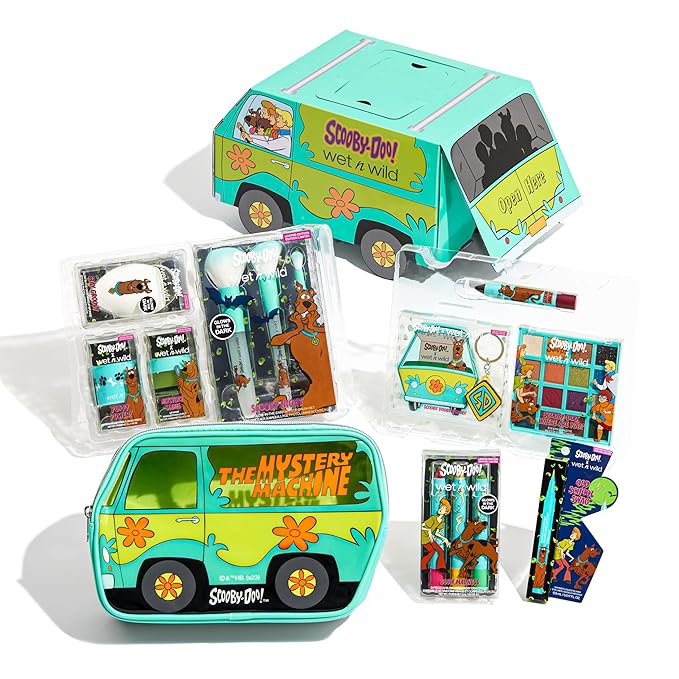 wet n wild Scooby Doo Limited Edition PR Box - Makeup Set with Versatile Brushes, Buildable & Blendable Palettes, Vibrant Colors, & Lip Glosses for Unique Looks, Cruelty-Free & Vegan