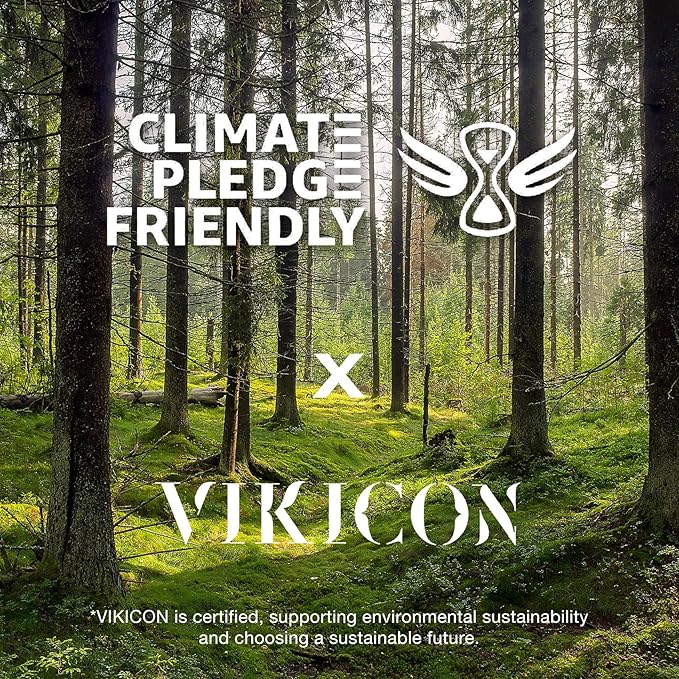 VIKICON Unisex Hair Trimmer - Cordless Electric Razor for Men and Women, Waterproof, Adjustable Length Guards, LED Light, Removable Blade Heads, 60-Minute Continuous Shaving