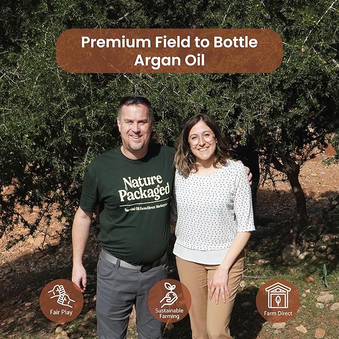 Argan Oil - By EIR Argan Oil of Morocco - Argan Oils for Hair, Face, Body and Skin - Moroccan Hair Oil Hair Growth (8oz)