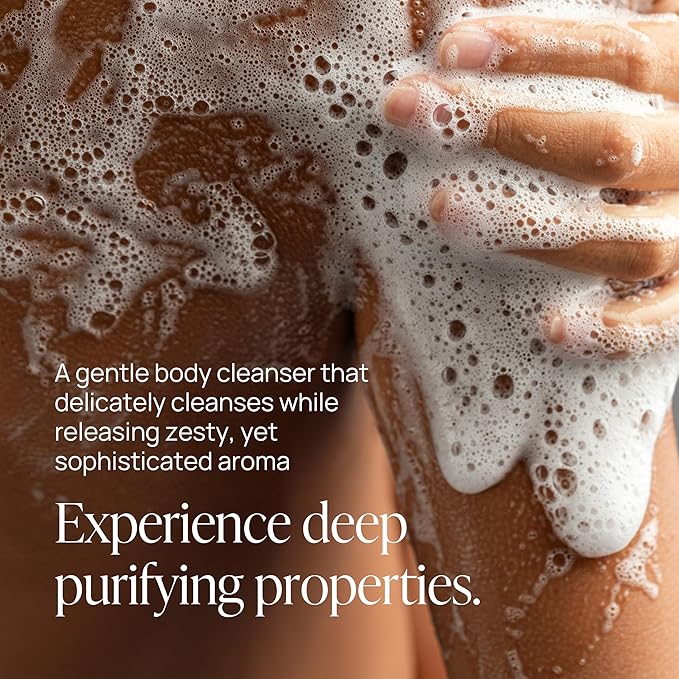 VOYAGER A Rainy day in New York Body Wash, Citrus with Basil, Woody Vetiver and Cloves, Forest & Fresh Scent, 10.14 Fl. Oz./300ml